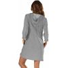 image:imageSpeedo Womens Hooded Aquatic Fitness Robe and CoverUp with Full Front ZipHeather Grey
