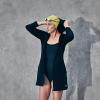 image:imageSpeedo Womens Hooded Aquatic Fitness Robe and CoverUp with Full Front ZipWhite