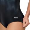 image:imageSpeedo Womens Swimsuit One Piece Powerflex Ultraback SolidOmbre BlackGrey