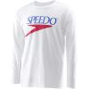 image:imageSpeedo Unisex Adult TShirt Long Sleeve Crew Neck VintageNew White