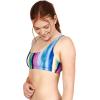 image:imageSpeedo Womens Swimsuit Bikini Top Adjustable Square NeckBikini TopRainbow Stripe