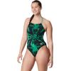 image:imageSpeedo Womens Swimsuit One Piece Endurance The One Printed Team ColorsReflected Speedo Green