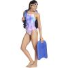 image:imageSpeedo Womens Swimsuit One Piece Endurance Turnz Tie Back PrintedDeep Ultramarine