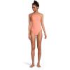 image:imageSpeedo Womens Swimsuit One Piece Endurance Turnz Tie Back SolidHigh Neck Fusion Coral