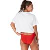 image:imageSpeedo womens Tshirt Short Sleeve Crew Neck Vintage Crop2023 Pride White
