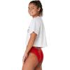 image:imageSpeedo womens Tshirt Short Sleeve Crew Neck Vintage Crop2023 Pride White