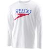 image:imageSpeedo Unisex Adult TShirt Long Sleeve Crew Neck VintageNew White