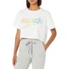 image:imageSpeedo womens Tshirt Short Sleeve Crew Neck Vintage CropPride White