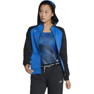 image:imageSpeedo Womens Sweatshirt Full Zip Hooded Jacket Team Warm UpSpeedo Blue