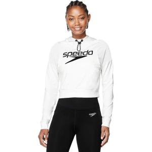 image:imageSpeedo womens Sweatshirt Vintage Cropped HoodieWhite Active