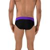 image:imageSpeedo Mens Poly Mesh Square Leg SwimsuitBlackPurple Splice