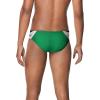 image:imageSpeedo Mens Poly Mesh Square Leg SwimsuitEdge BlackGreen