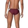 image:imageSpeedo Mens Poly Mesh Square Leg SwimsuitEdge BlackMaroon