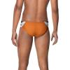 image:imageSpeedo Mens Poly Mesh Square Leg SwimsuitEdge BlackOrange