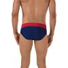 image:imageSpeedo Mens Poly Mesh Square Leg SwimsuitNavyRedWhite Splice
