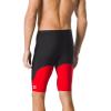 image:imageSpeedo Mens Swimsuit Jammer Endurance Splice Team Colors  Manufacturer DiscontinuedBlackRed Spark