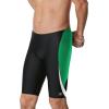 image:imageSpeedo Mens Swimsuit Jammer Endurance Splice Team Colors  Manufacturer DiscontinuedEdge BlackGreen