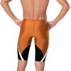 image:imageSpeedo Mens Swimsuit Jammer Endurance Splice Team Colors  Manufacturer DiscontinuedEdge BlackOrange