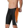 image:imageSpeedo Mens Swimsuit Jammer Endurance Splice Team Colors  Manufacturer DiscontinuedEdge BlackOrange