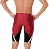 image:imageSpeedo Mens Swimsuit Jammer Endurance Splice Team Colors  Manufacturer DiscontinuedEdge BlackRed