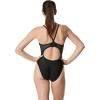 image:imageSpeedo Womens Swimsuit One Piece PowerFlex Flyback Solid Adult Team ColorsBlackGrey