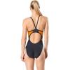 image:imageSpeedo Womens Swimsuit One Piece PowerFlex Flyback Solid Adult Team ColorsBlackOrange