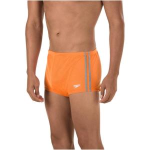 image:imageSpeedo Mens Poly Mesh Square Leg SwimsuitSpeedo OrangeBlack
