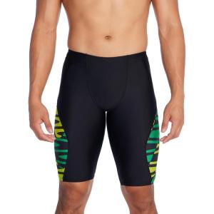 image:imageSpeedo Mens Swimsuit Jammer Endurance Splice Team Colors  Manufacturer DiscontinuedTeam Bright Green