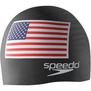 image:imageSpeedo Swim Cap SiliconeSpeedo Black Flag