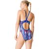 image:imageSpeedo Woemns Swimsuit One Piece Endurance Flyback Printed Adult Team ColorsLiquid NavyOrange