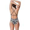 image:imageSpeedo Womens Swimsuit One Piece ProLT Cross Back Printed Adult Team ColorsContort Speedo BlackWhite