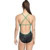 image:imageSpeedo Womens Swimsuit One Piece ProLT Cross Back Printed Adult Team ColorsEmerging Speedo Green