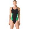 image:imageSpeedo Womens Swimsuit One Piece Endurance Super Pro Color Block Adult Team ColorsBlackGreen