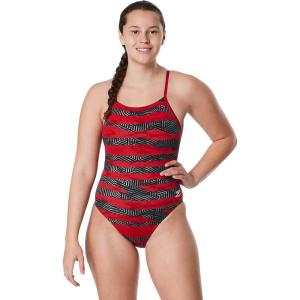 image:imageSpeedo Womens Swimsuit One Piece ProLT Cross Back Printed Adult Team ColorsContort Speedo Red