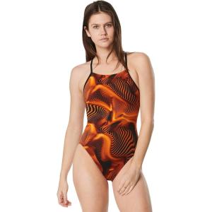 image:imageSpeedo Womens Swimsuit One Piece ProLT Cross Back Printed Adult Team ColorsFusion Speedo Orange