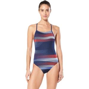 image:imageSpeedo Womens Swimsuit One Piece ProLT Cross Back Printed Adult Team ColorsThe Fast Way RedWhiteBlue