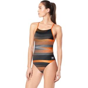 image:imageSpeedo Womens Swimsuit One Piece ProLT Cross Back Printed Adult Team ColorsThe Fast Way Speedo Orange
