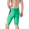 image:imageSpeedo Mens Swimsuit Jammer Prolt SolidBlock Team NavyBright Green