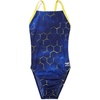 image:imageSpeedo Woemns Swimsuit One Piece Endurance Flyback Printed Adult Team ColorsEmerging NavyGold