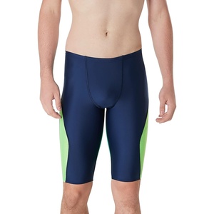 image:imageSpeedo Mens Swimsuit Jammer Prolt SolidBlock Team NavyBright Green