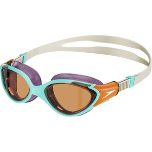 image:imageSpeedo Womens Swim Goggle Biofuse 20Marine BluePumpkin SpicePale Tan