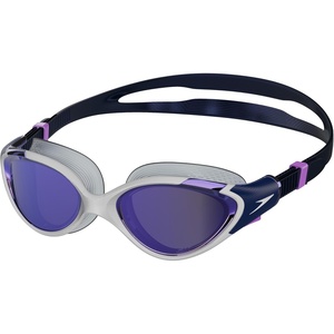 image:imageSpeedo Womens Swim Goggle Biofuse 20Mirrored WhiteTrue NavySweet Purple