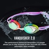 image:imageSpeedo Unisexchild Swim Goggles Vanquisher 20 JuniorMirrored Blue LimeCobaltBlue