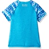 image:imageSpeedo Girls Printed Short Sleeve Rash Guard ShirtLavender Purple