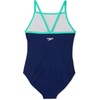 image:imageSpeedo Girls Swimsuit One Piece Thin StrapsLogo Blue Harmony