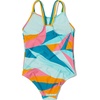 image:imageSpeedo Girls Swimsuit One Piece Thin StrapsWavy Enamal Blue