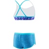 image:imageSpeedo Girls Swimsuit Two Piece Bikini Boy Short SetBlue