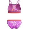 image:imageSpeedo Girls Swimsuit Two Piece Bikini SetNeon Violet Wavy Daisy