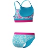 image:imageSpeedo Girls Swimsuit Two Piece Bikini SetPicton Blue Wavy Daisy