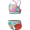 image:imageSpeedo Girls Swimsuit Two Piece Bikini SetSixties Garden Pink Lemonade